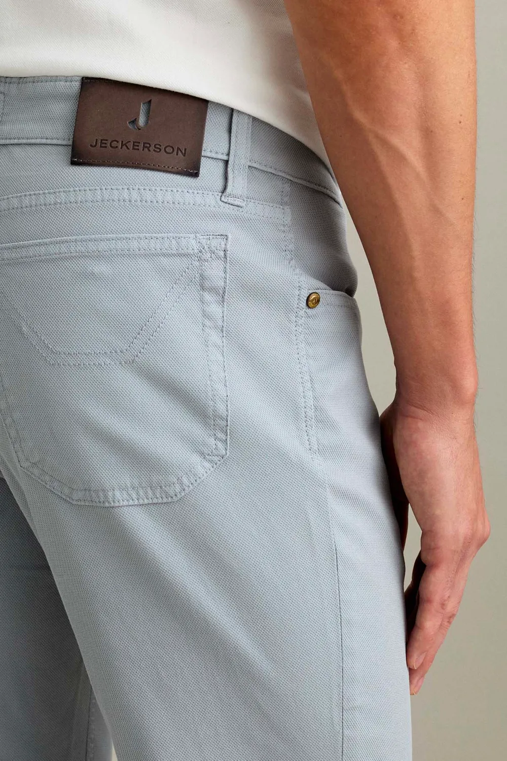 Jeckerson Jordan Hose Slim Fit zementgrau Baumwolle