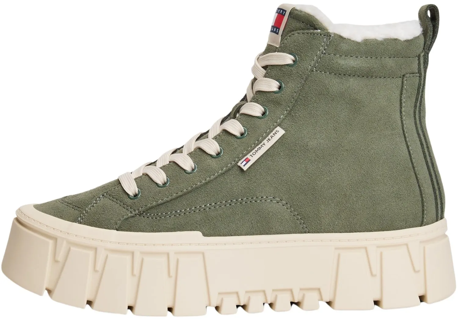 Tommy Jeans Vulc Flatform EN02894 Stiefelette Hellbraun Gr. 42 Plateau