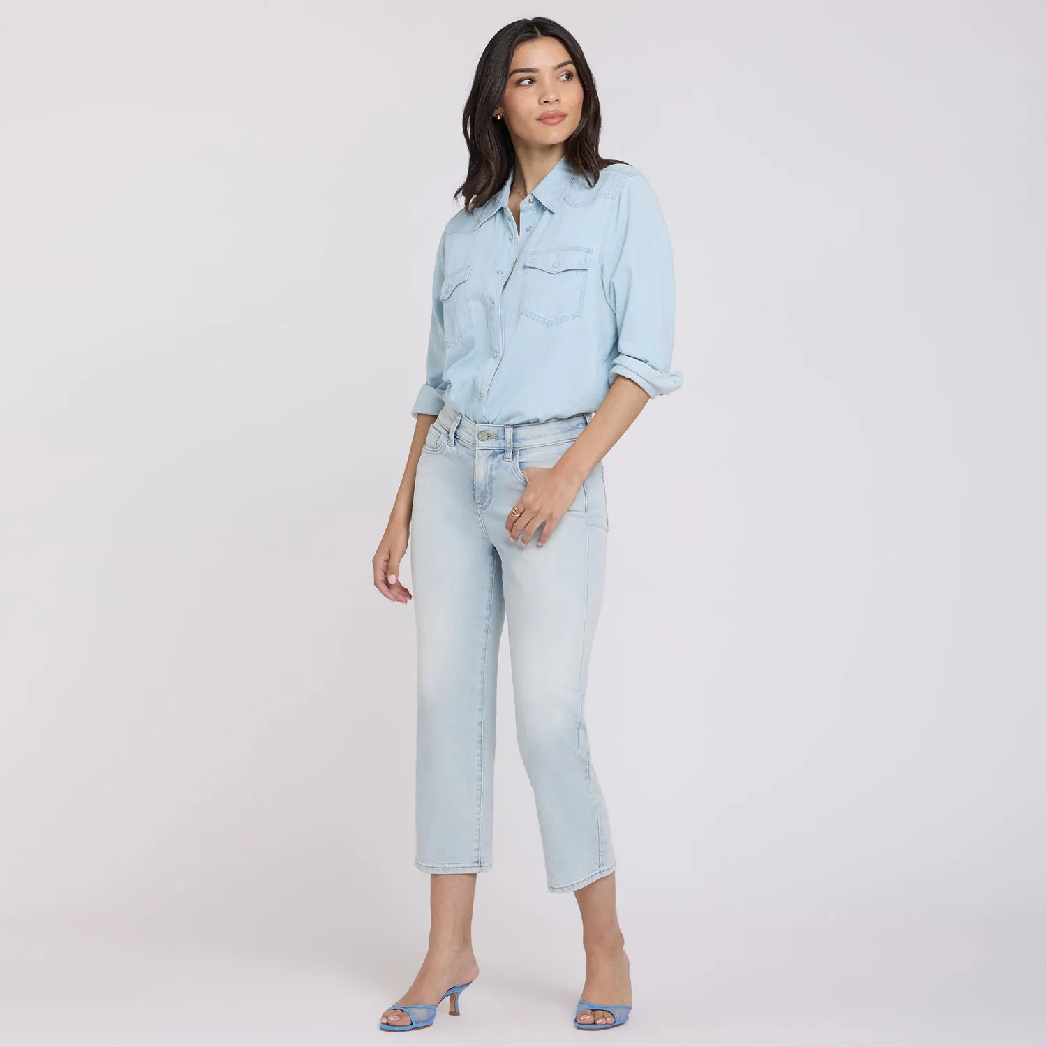 NYDJ Piper Relaxed Crop Jeans Desert Shoreline locker