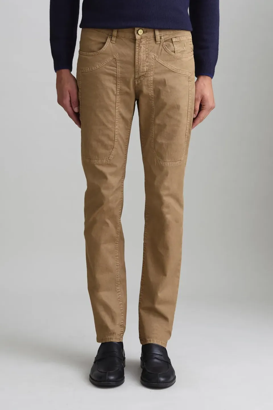 Jeckerson John Slim Fit Hose hellbraun Tencel
