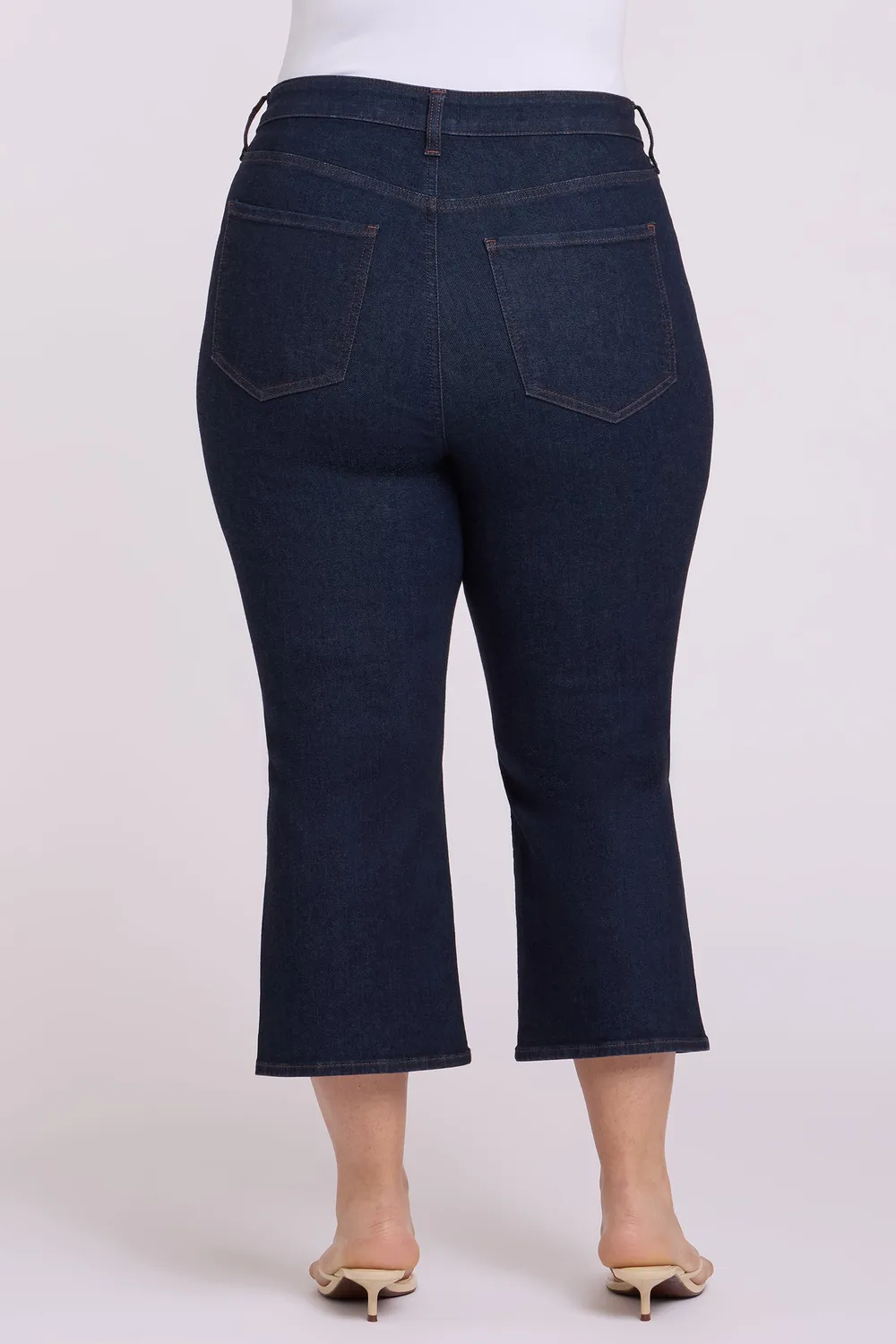 NYDJ Monica Kick Flare Crop Plus Jeans Magical High-Rise