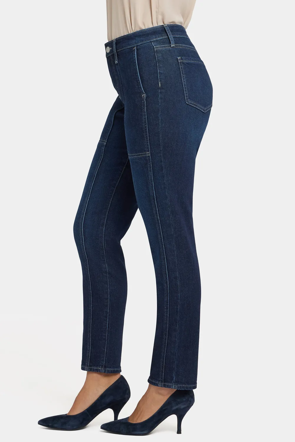 NYDJ Margot Girlfriend Jeans Petite Midnight Breeze Denim