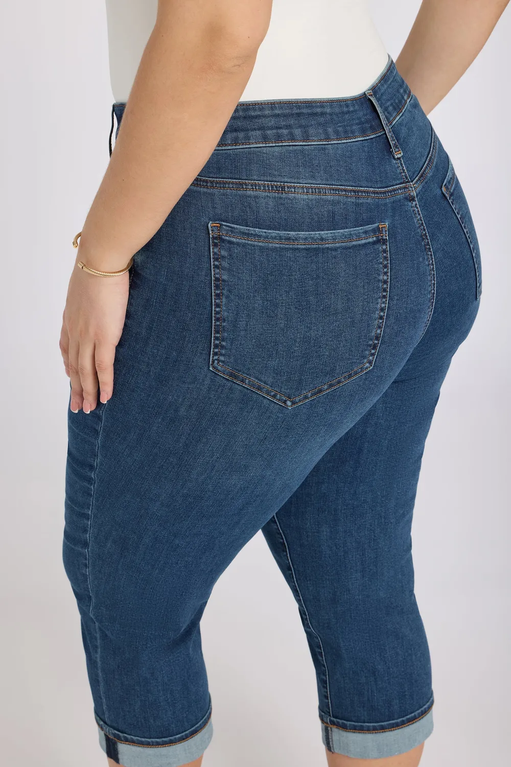 NYDJ Marilyn Crop Jeans Sunset Villa Plus Stretch