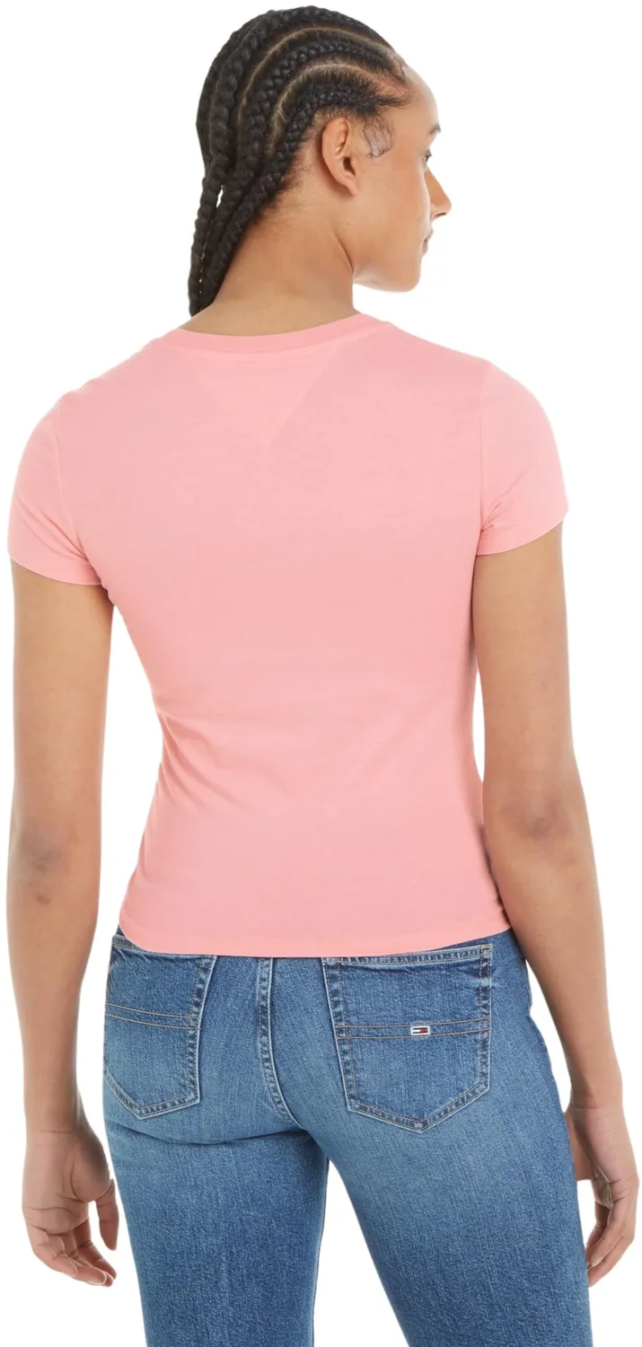 Tommy Jeans Essential Rib T-Shirt Damen Slim Fit