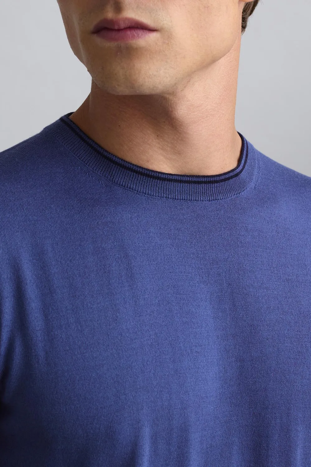 Jeckerson Girocollo Pullover Wolle blaumare