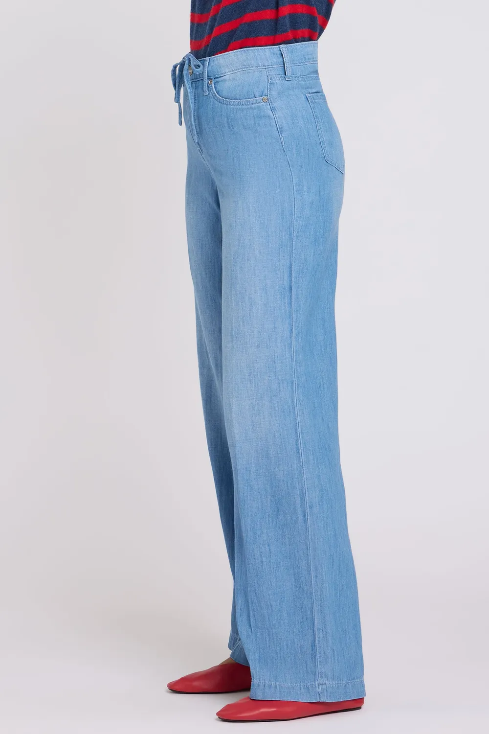 NYDJ Teresa Wide Leg Jeans Riviera Sky Hellblau