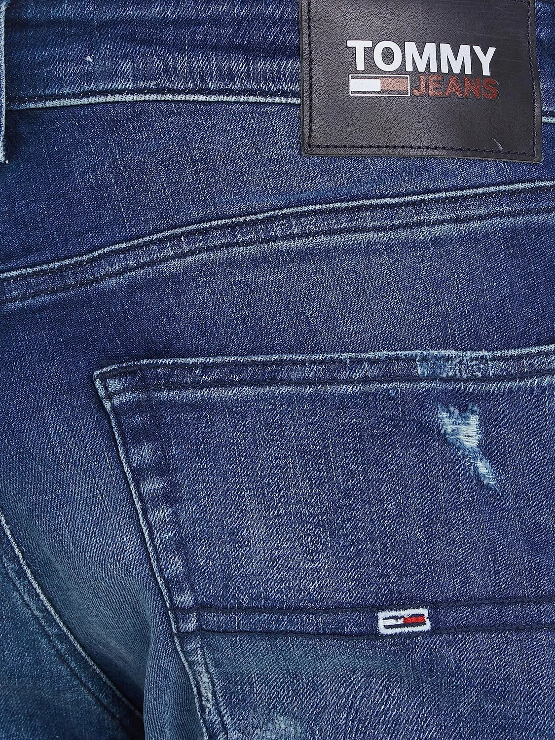 Tommy Jeans Herren Jeans Hose 32W/34L Blau Stretch Regular