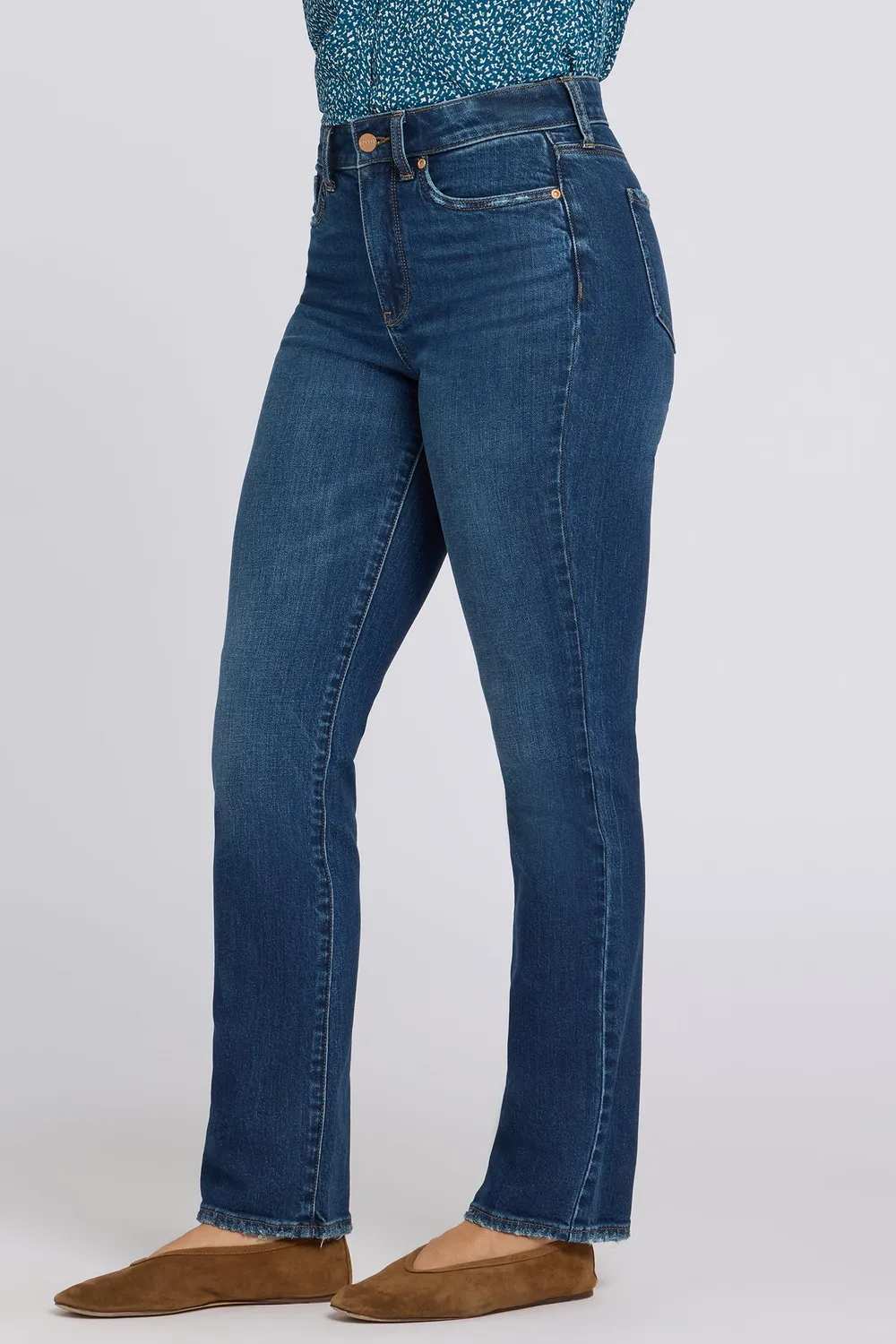 NYDJ Marilyn Straight Petite Jeans Sunset Villa