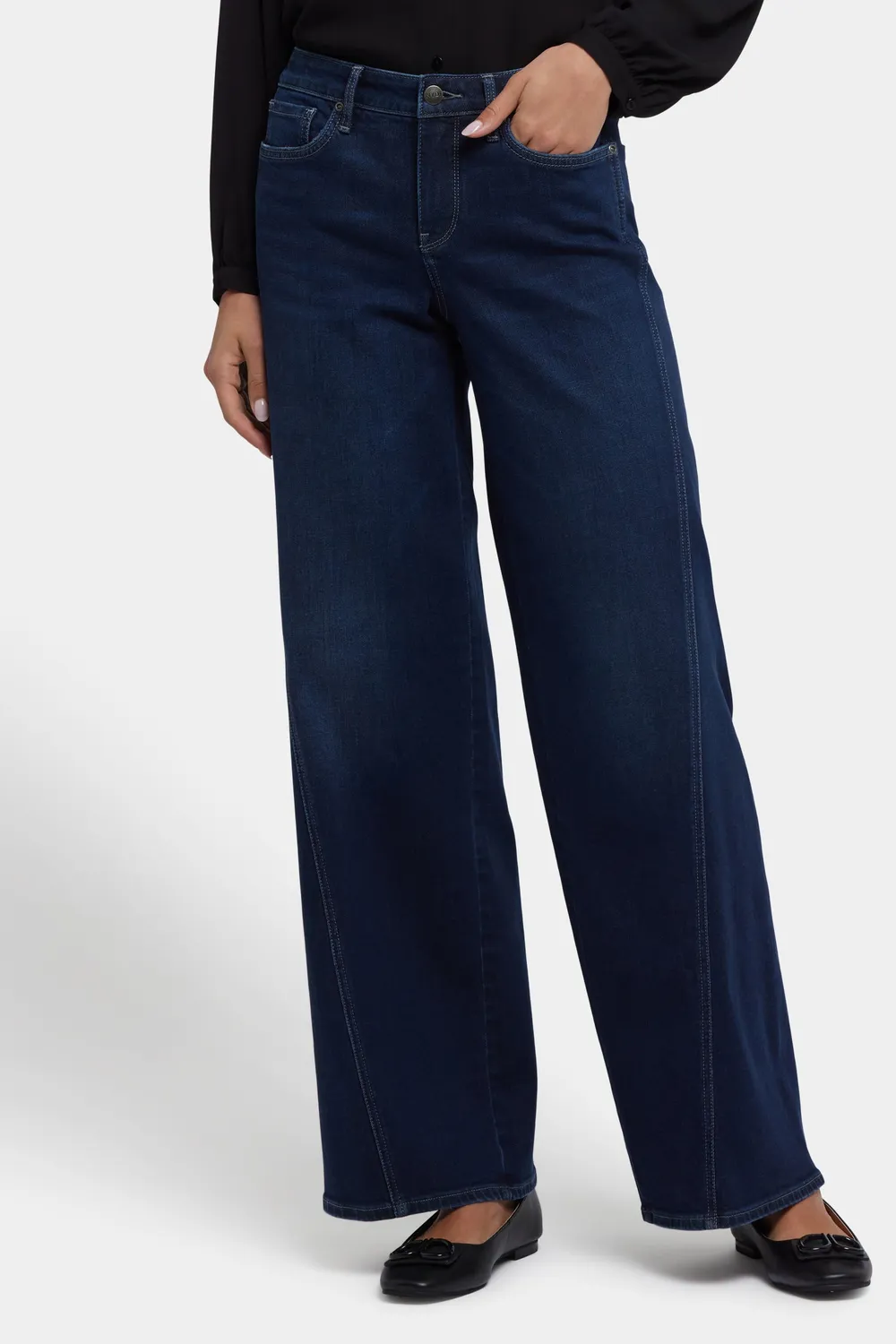NYDJ Teresa Wide Leg Jeans Ink Skyline dunkel