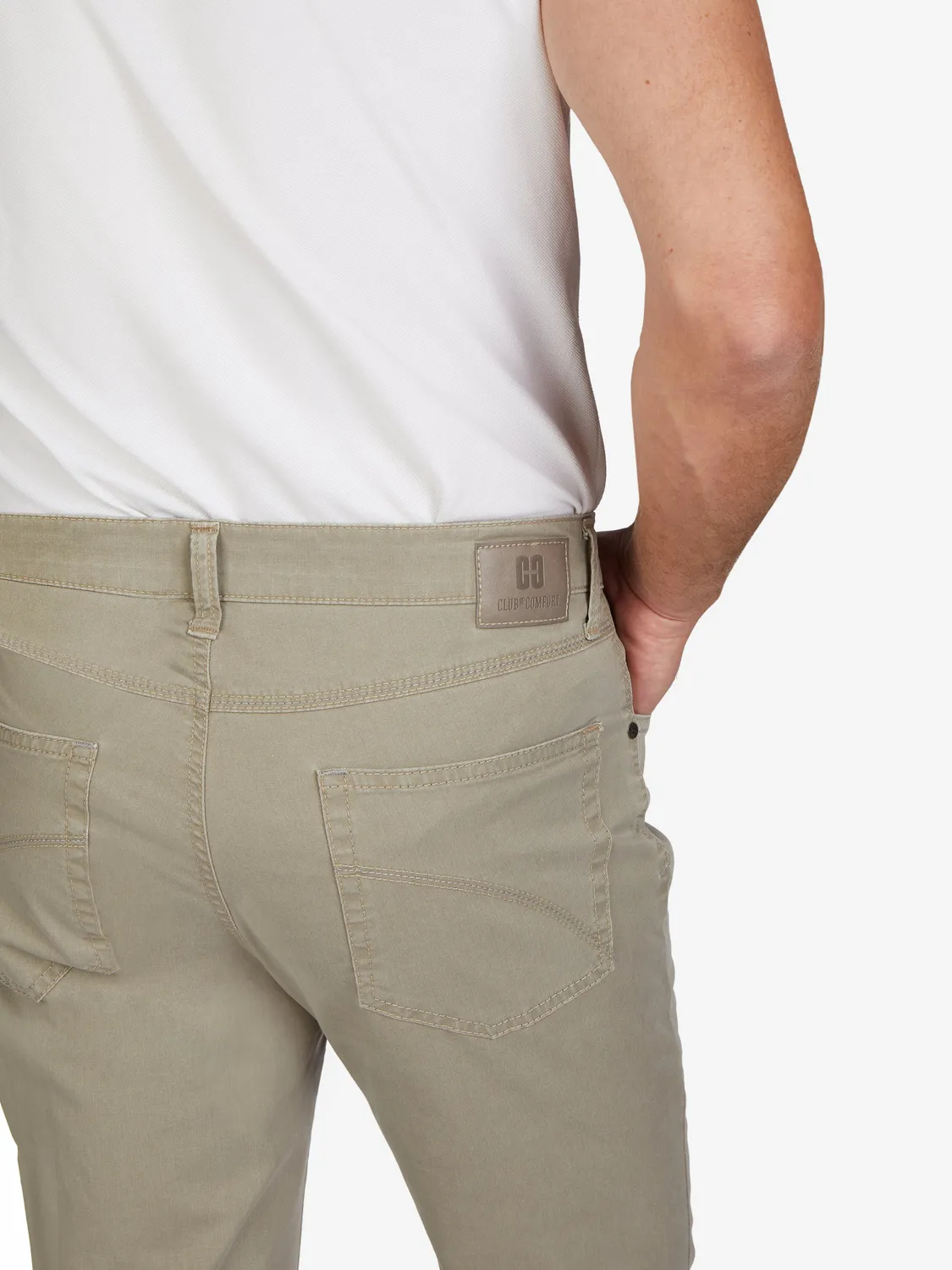Club of Comfort Henry 7901 Hose grau-beige Comfortbund