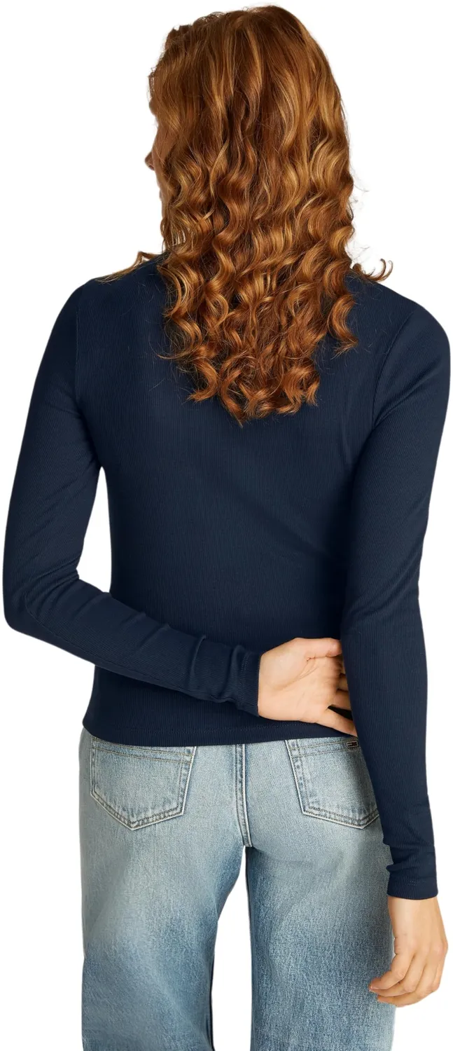 Tommy Jeans Essential Mock Langarmshirt Mock-Kragen M
