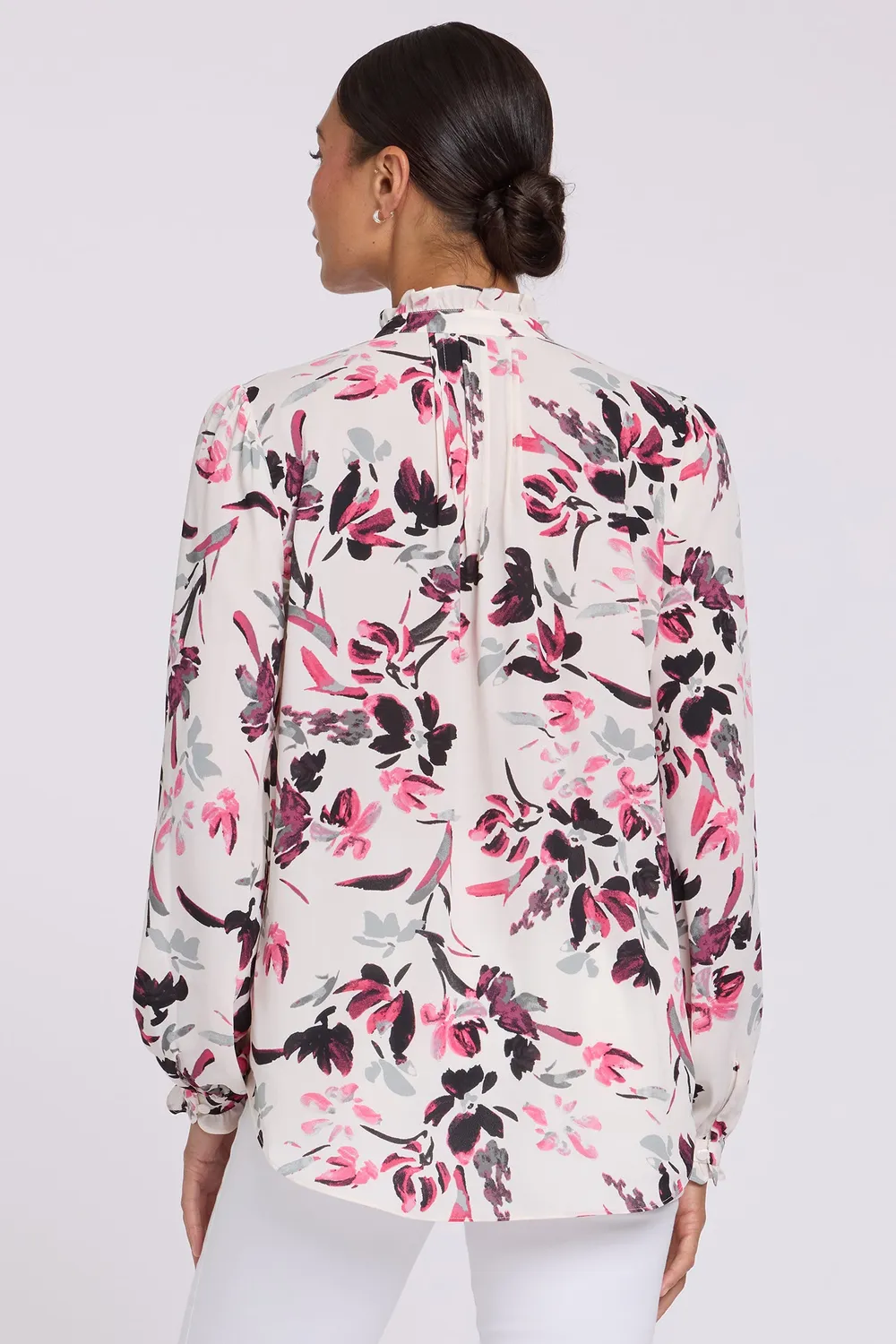NYDJ Pleated Front Tunika Starlight Garden Rüschen