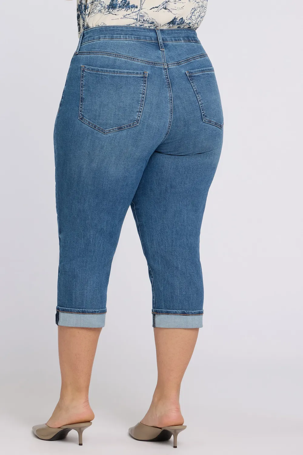 NYDJ Marilyn Straight Crop Jeans Wild River 16W