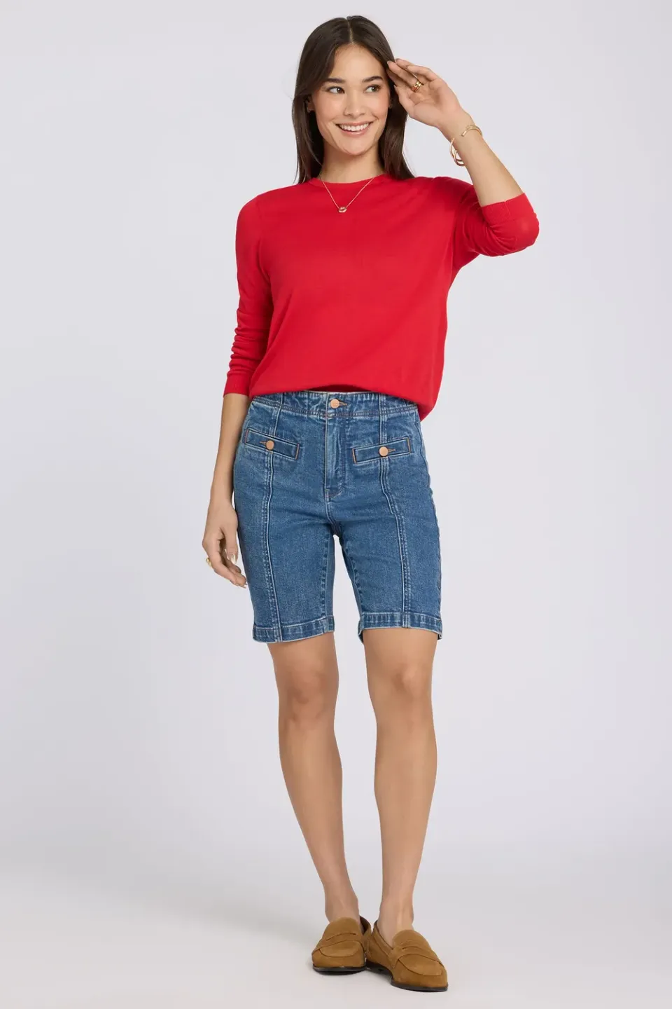NYDJ Ella Denim Shorts Salton High Rise