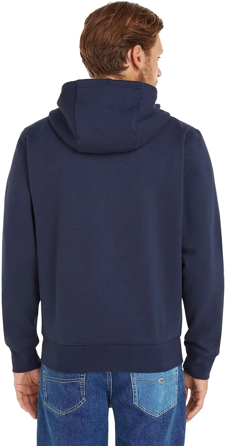 Tommy Jeans TJM Regular Zipper Hoodie blau Kapuze
