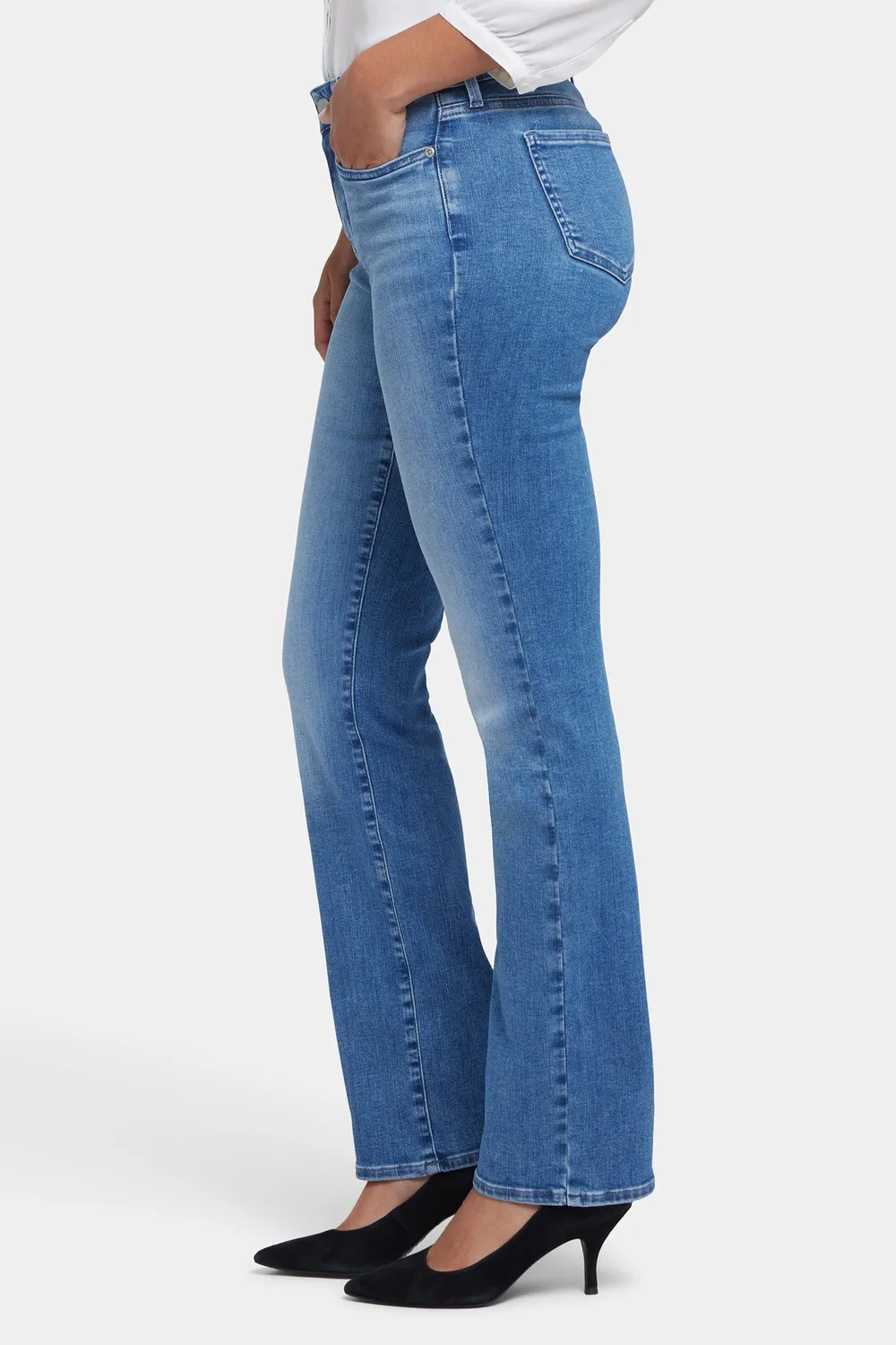 NYDJ Marilyn Jeans Straight Stunning Mid Rise