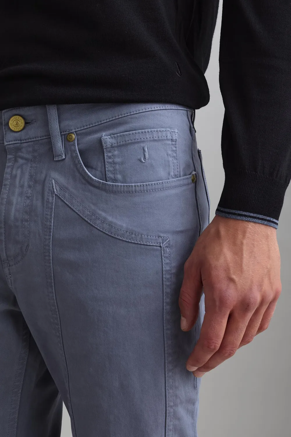 Jeckerson John Slim Fit Hose Grau Gabardine