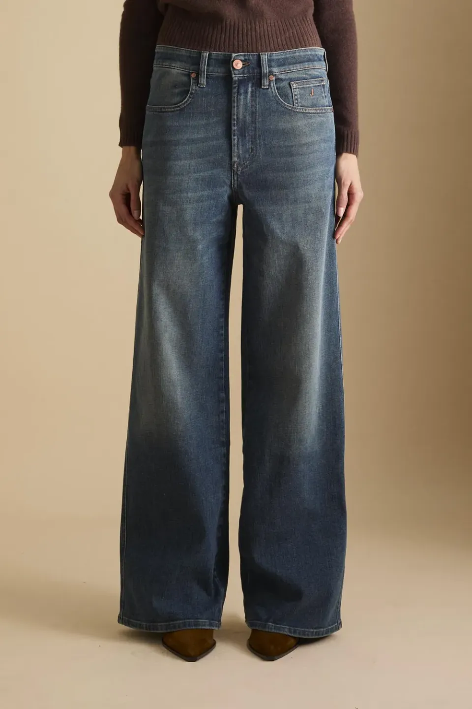 Jeckerson Jacky Jeans Palazzo Fit dunkelblau Damen