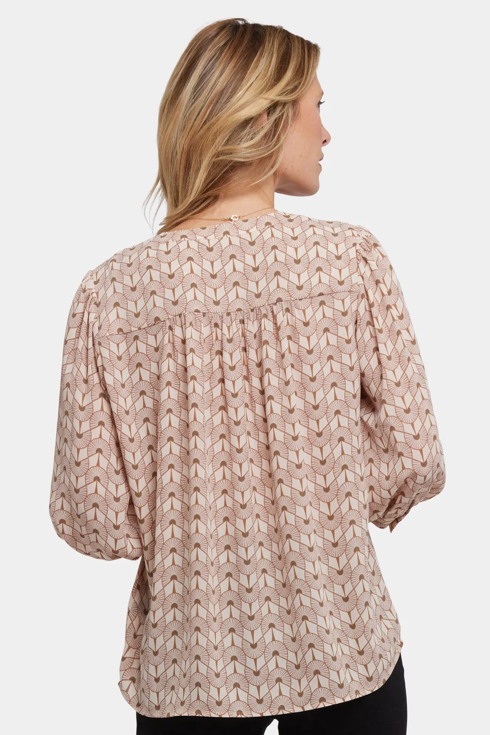 NYDJ Bonnie Bluse Gare de Lyon Georgette 3/4-Arm