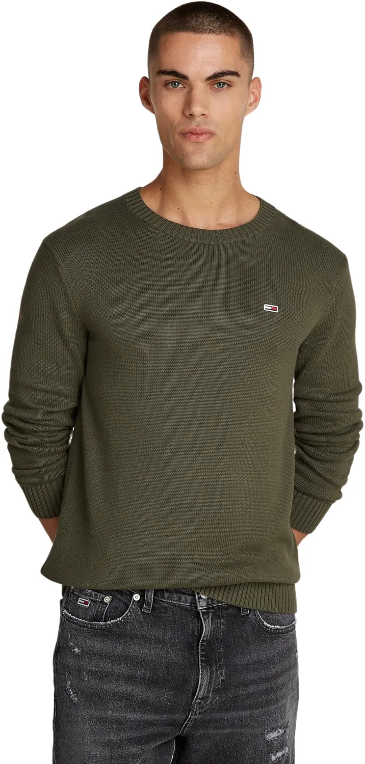 Tommy Jeans Pullover Rundhals Court Green Grün