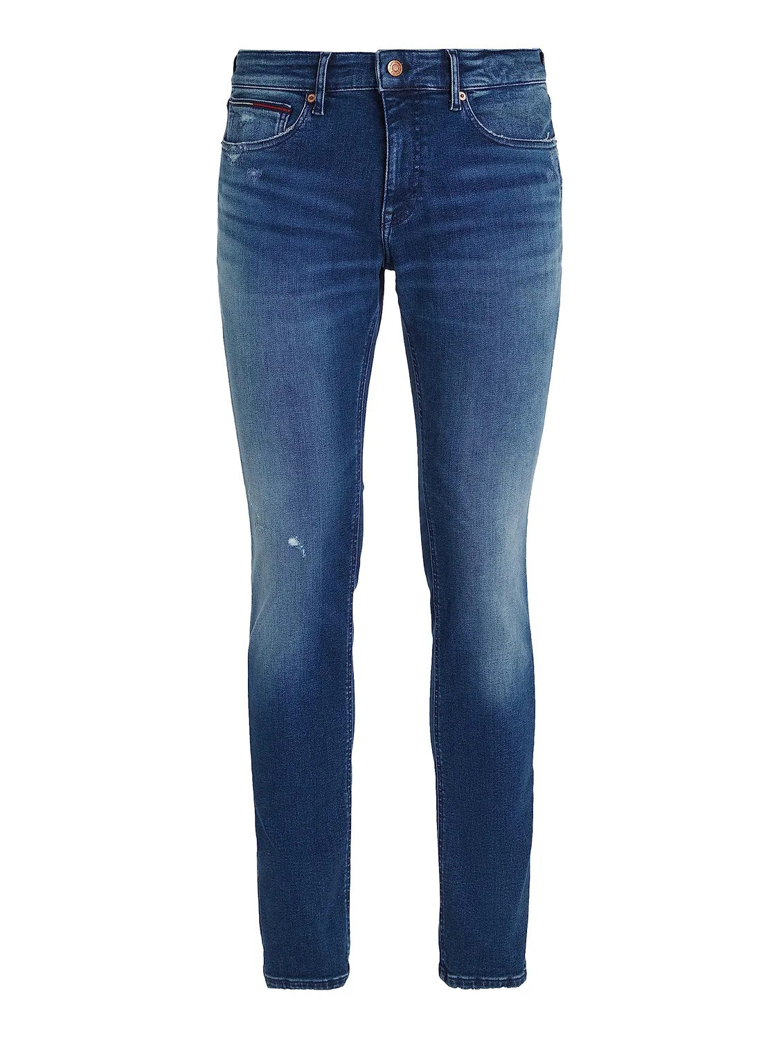Tommy Jeans Herren Jeans Hose 32W/34L Blau Stretch Regular