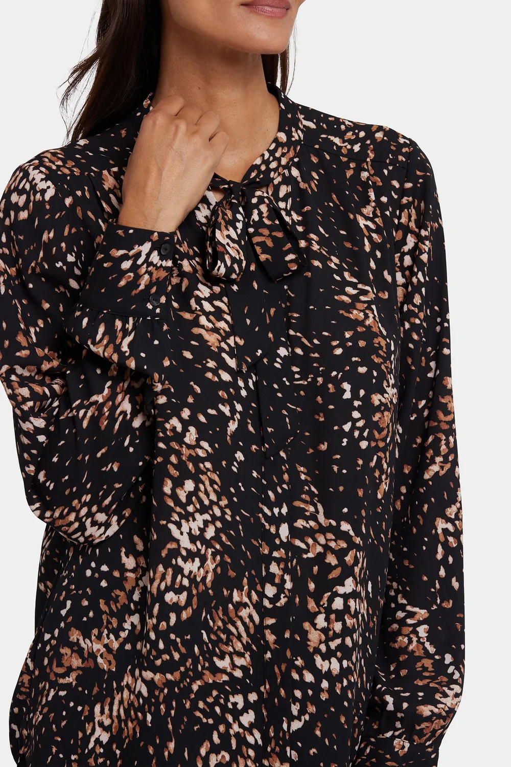 NYDJ Tie-Neck Bluse Le Montclair mit Schluppe