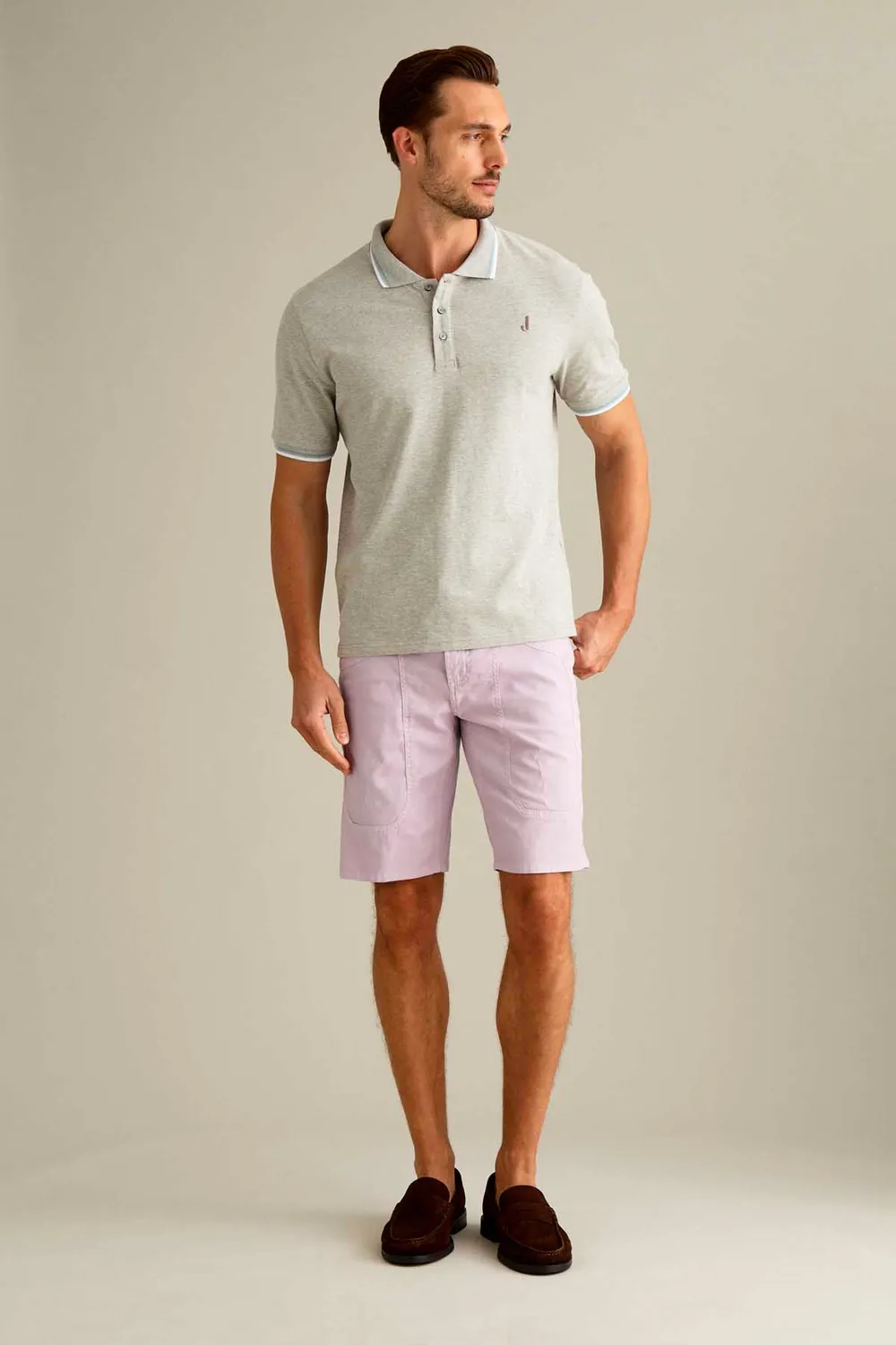 Jeckerson Jayden Bermudashorts Glyzinie Hell Stretch