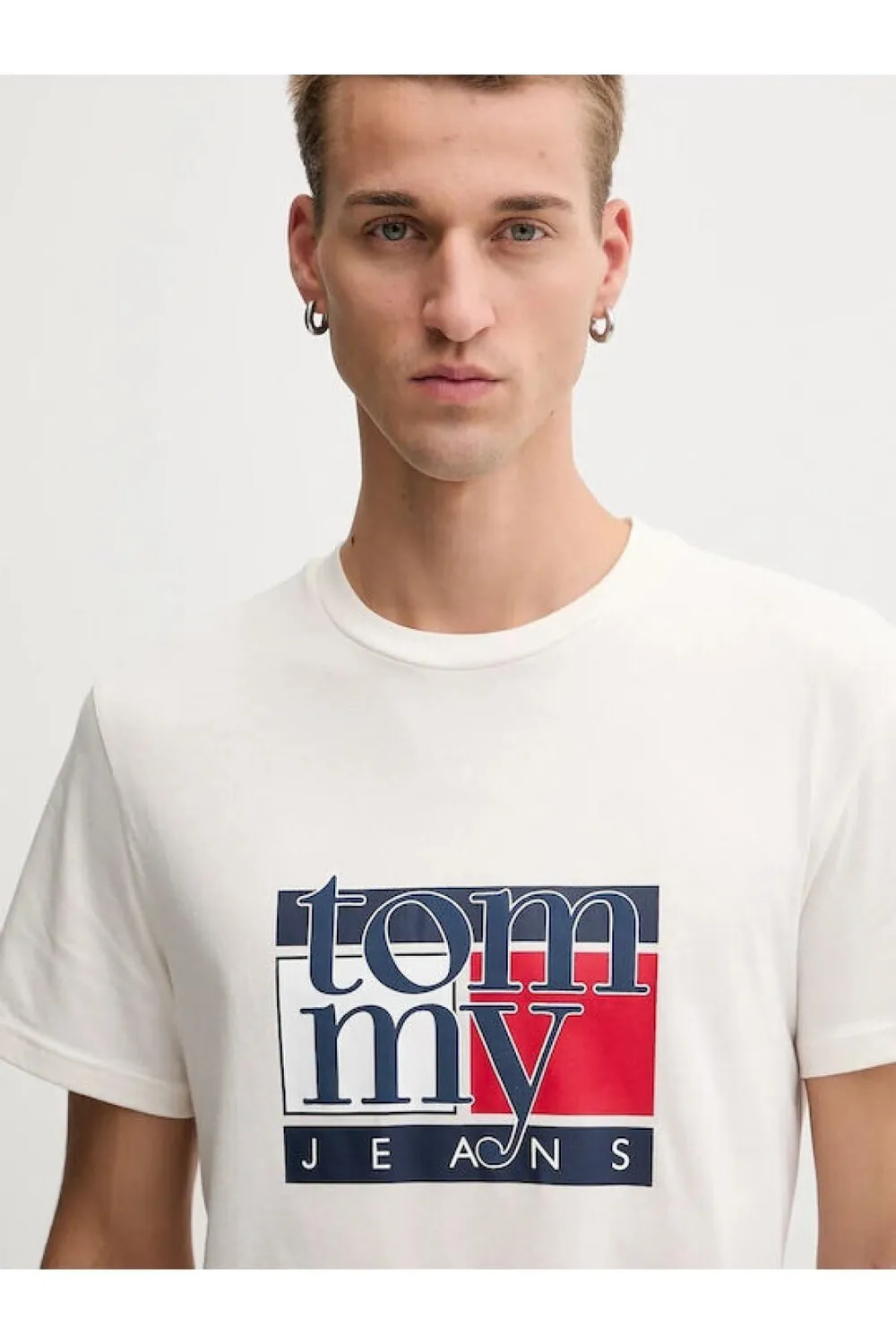 Tommy Jeans TJM Slim RWB Flag Tee T-Shirt Herren Slim