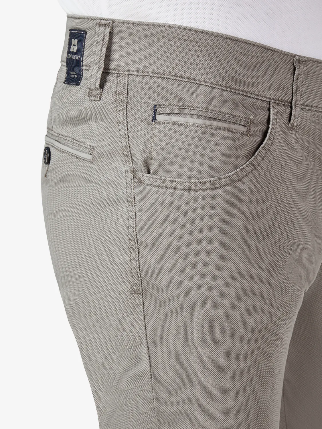Club of Comfort Marvin 8103 Hose hellbraun Mikro-Print