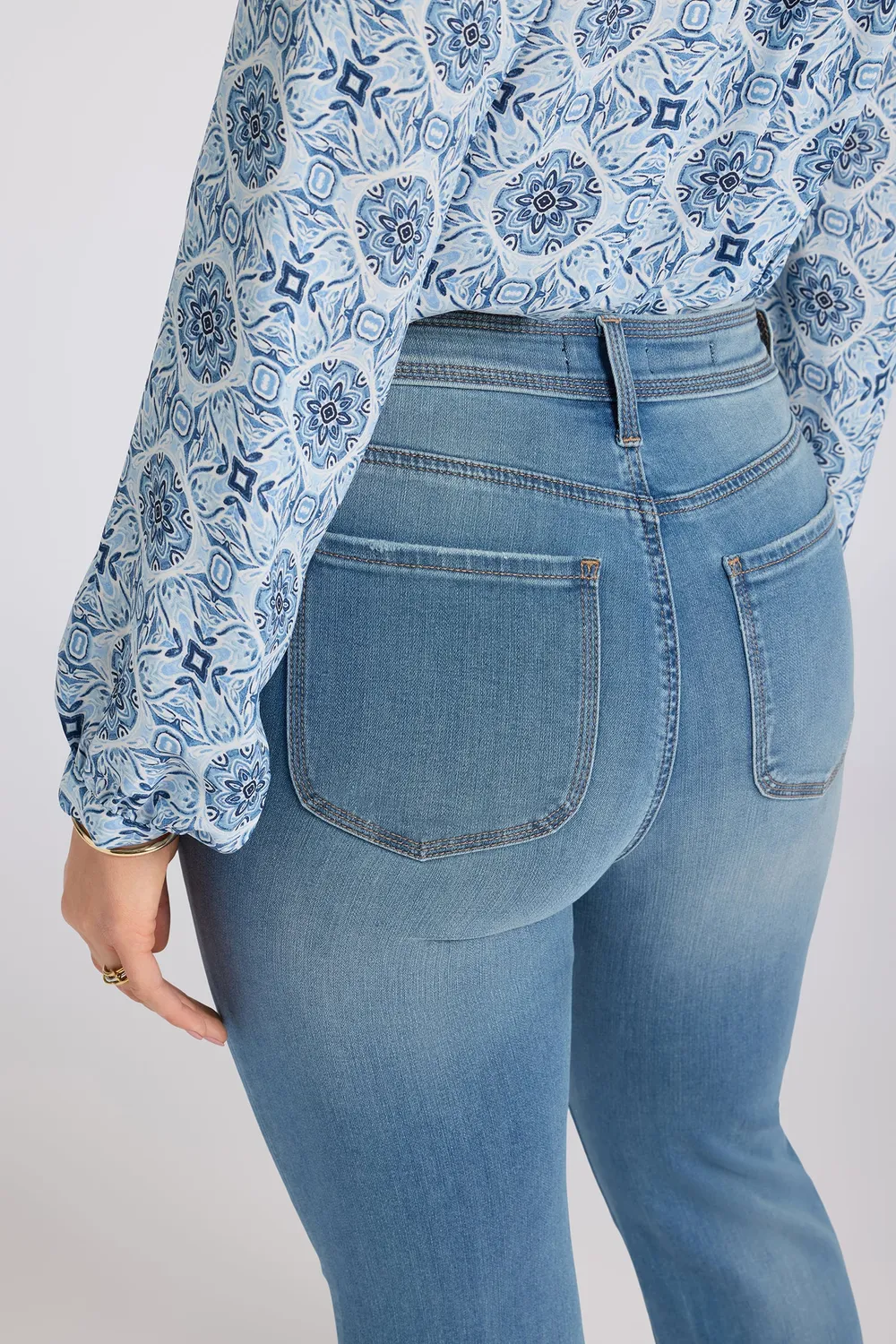 NYDJ Marilyn Straight Jeans Port Sea Damen
