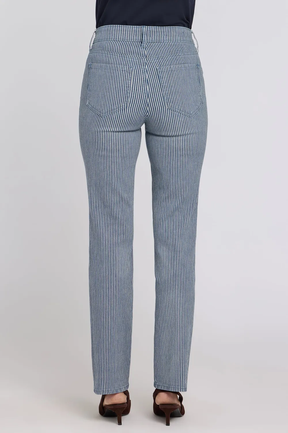 NYDJ Marilyn Straight Jeans Malaga Stripe