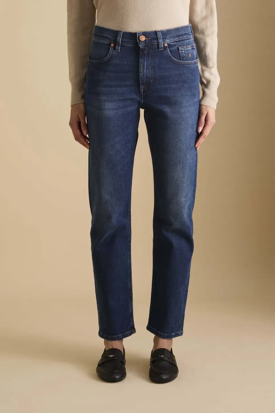 Jeckerson Jane Straight Fit Jeans Dunkelblau Damen
