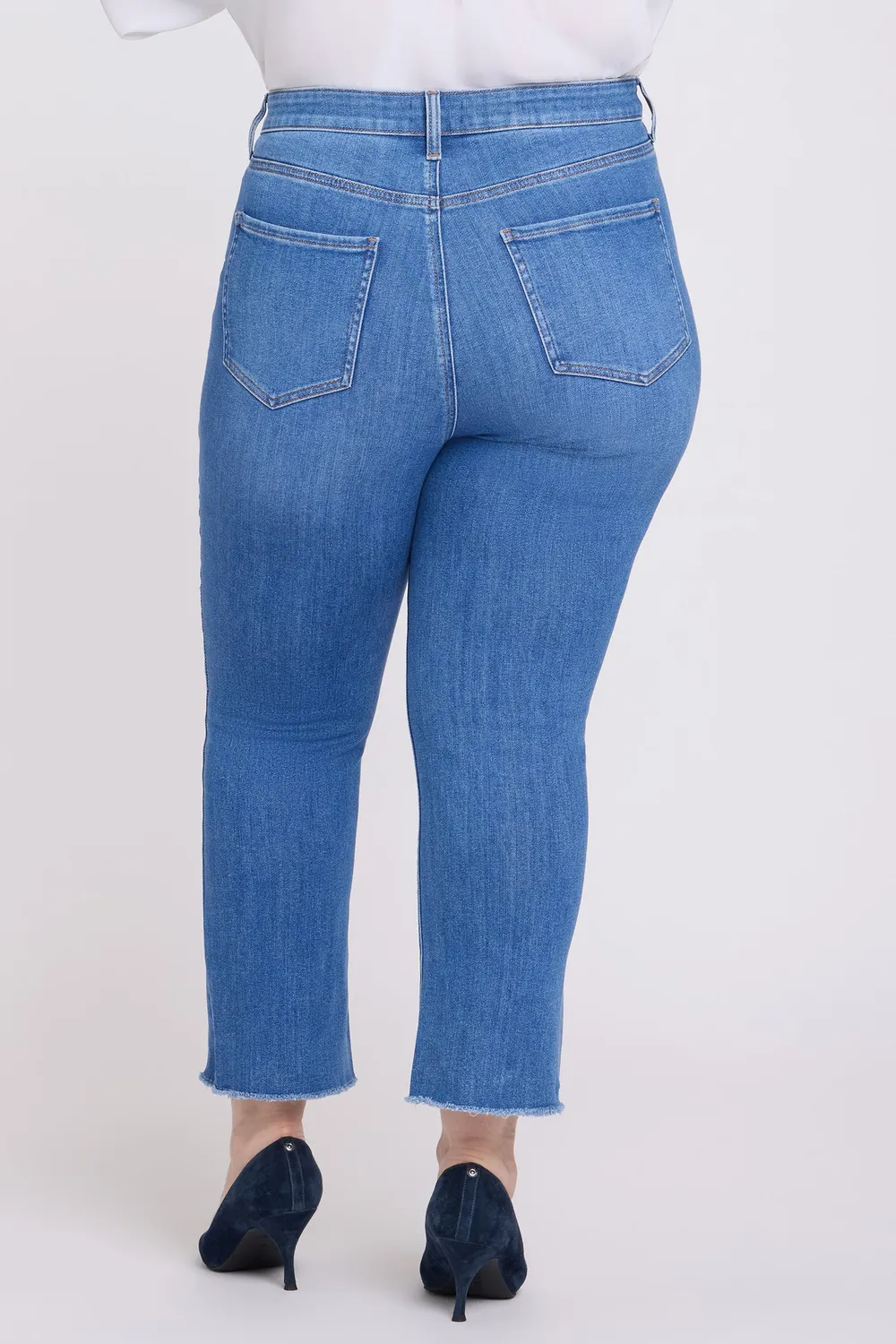 NYDJ Billie Mini Bootcut Ankle Jeans Blue Paradise Plus