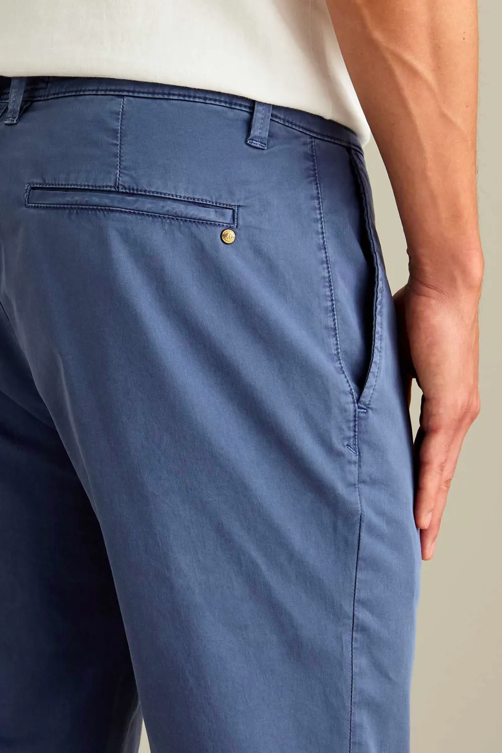 Jeckerson Jack Chino Slim Fit mittelblau Sateen