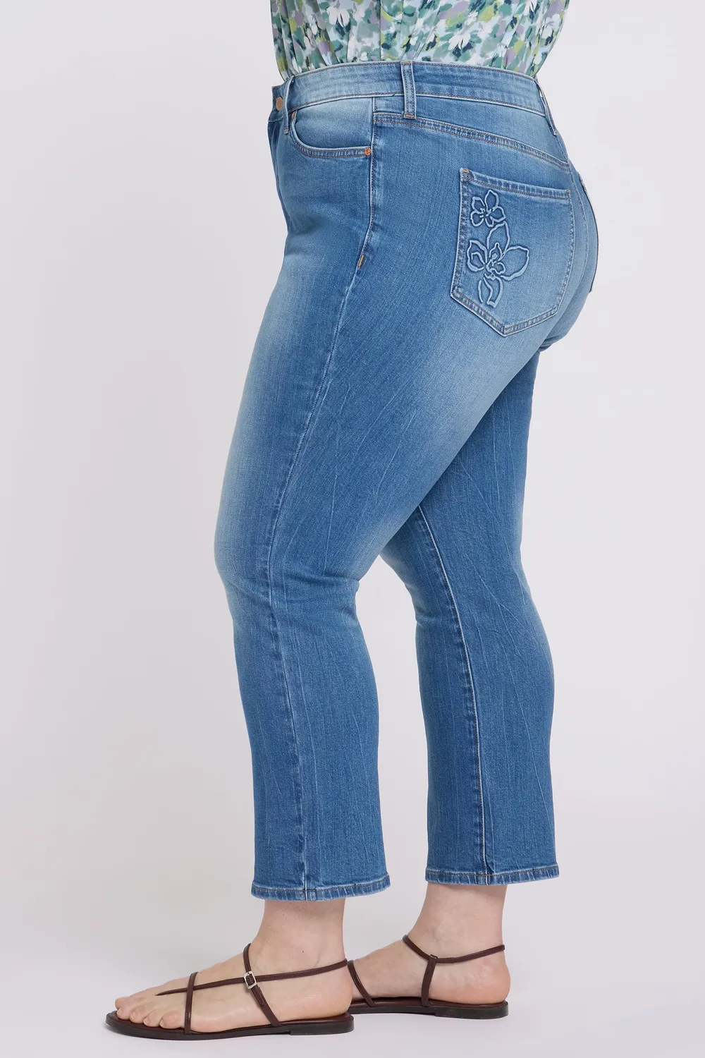 NYDJ Marilyn Straight Ankle Jeans Pacifica Plus