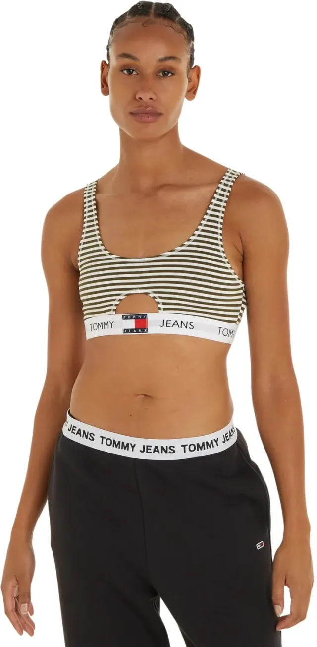 Tommy Jeans Keyhole Bralette Damen BH Print