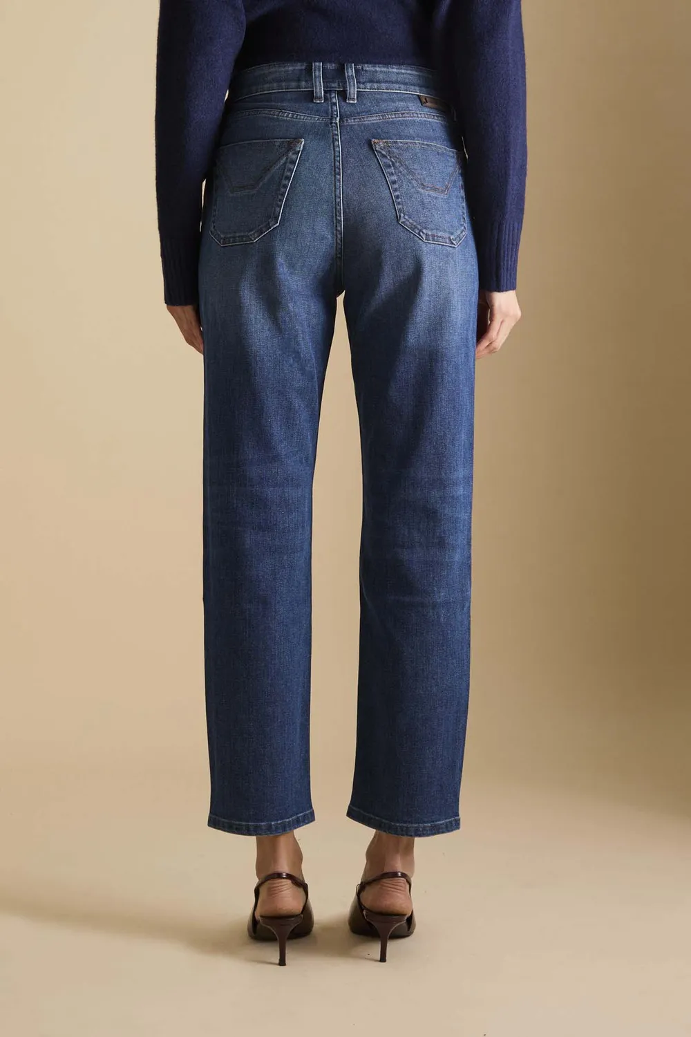 Jeckerson Julia Boyfriend Jeans Dunkelblau Stretch