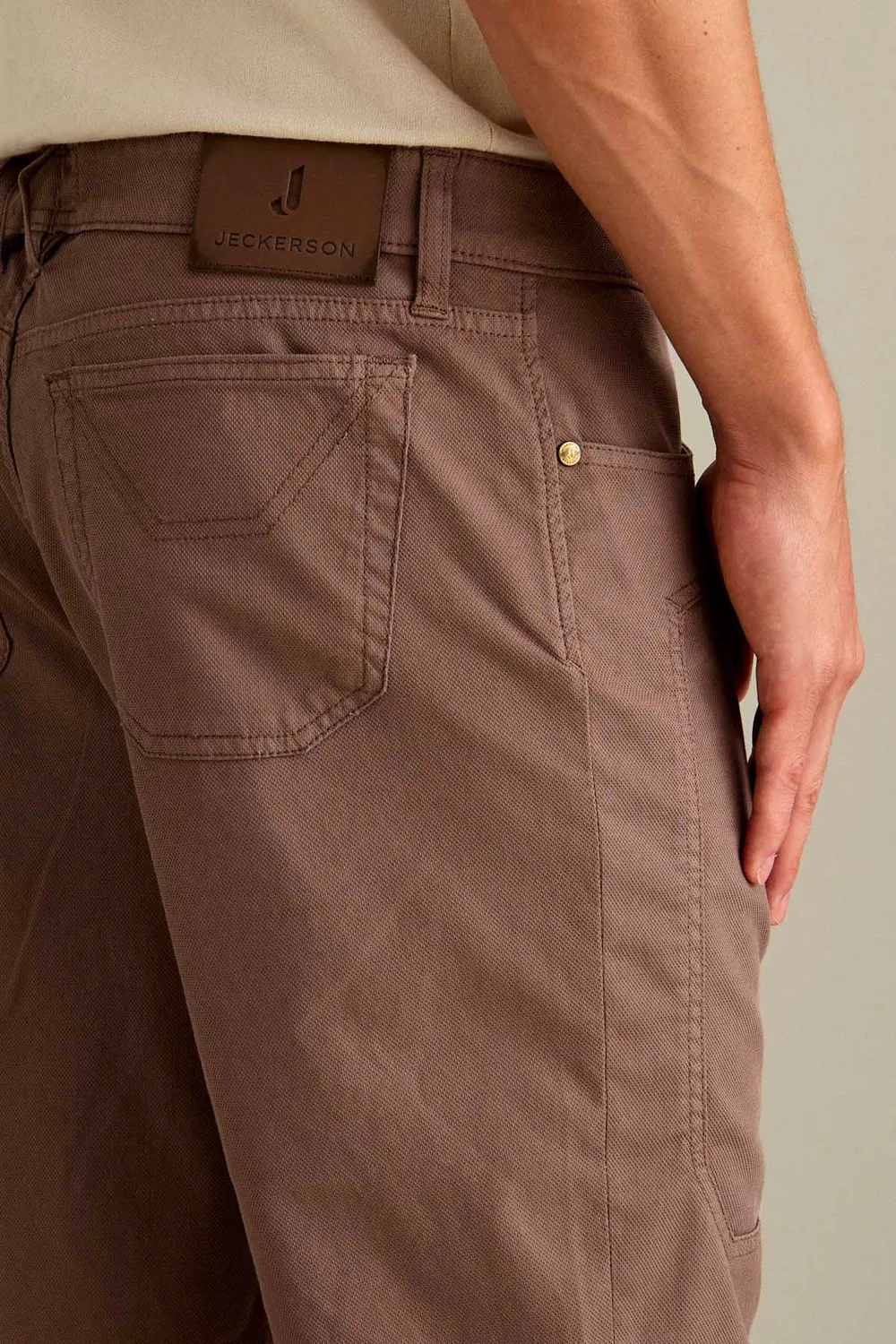Jeckerson Jayden Slim Fit Bermuda schokobraun