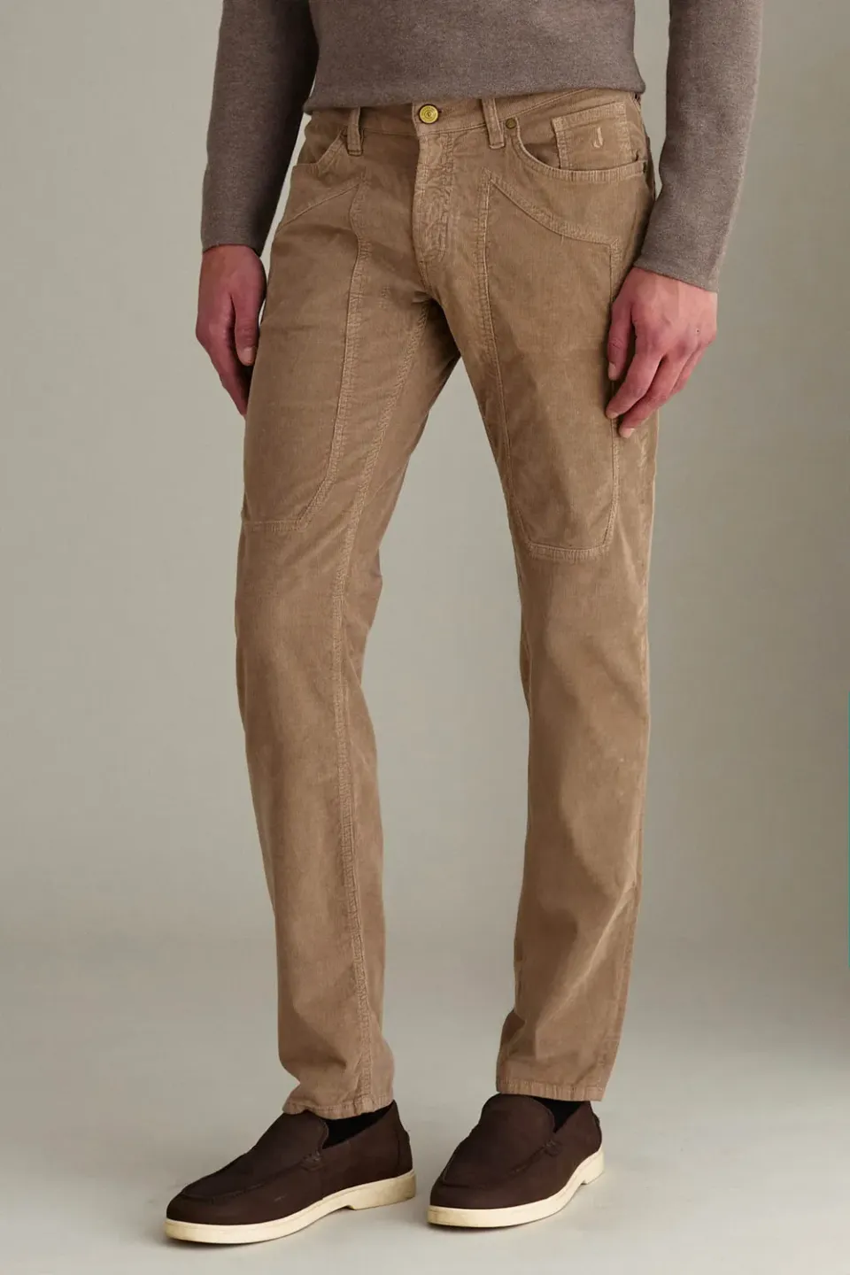 Jeckerson John Slim Fit Samthose sand Velours