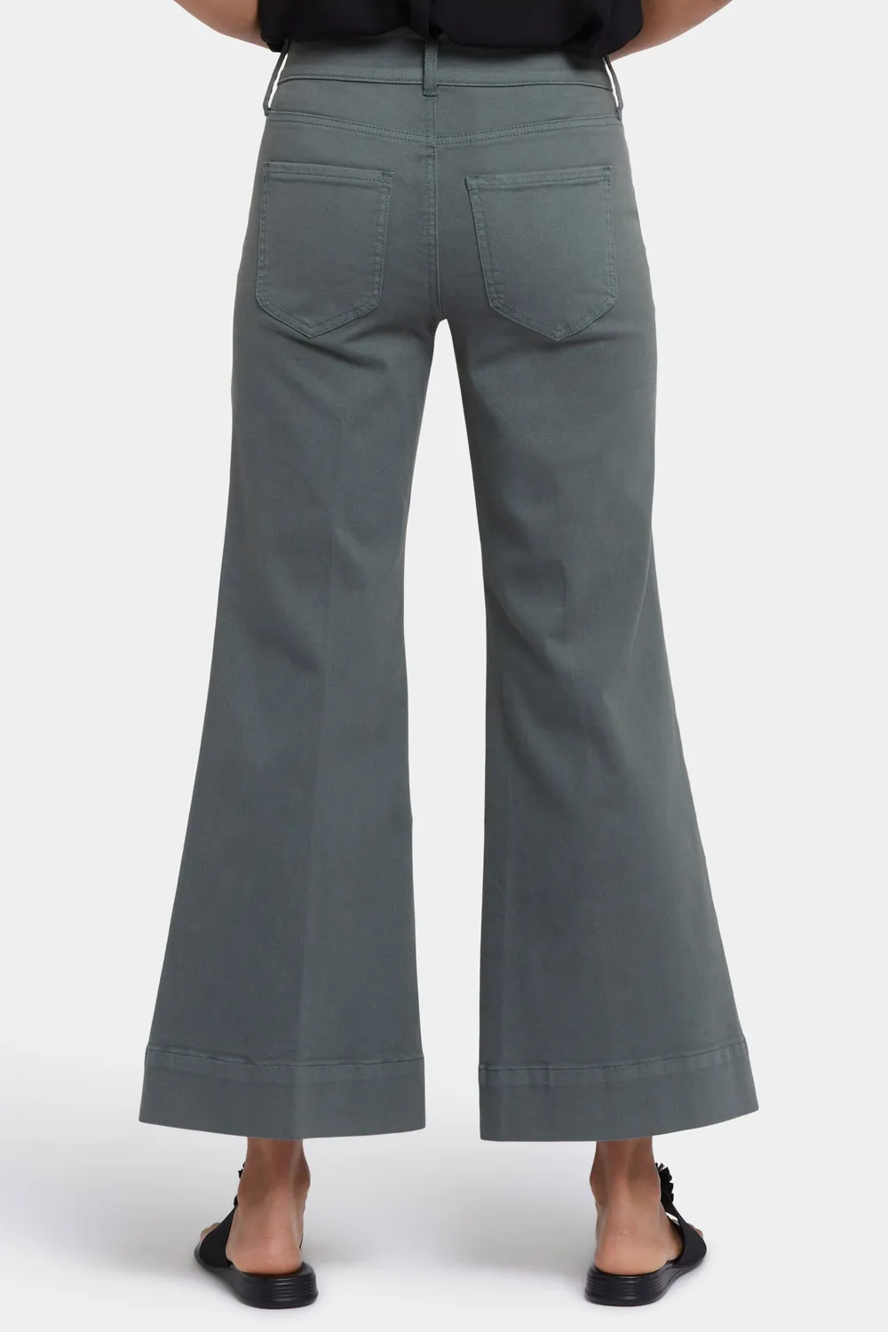 NYDJ Mia Palazzo Ankle Jeans Sage Leaf High Rise