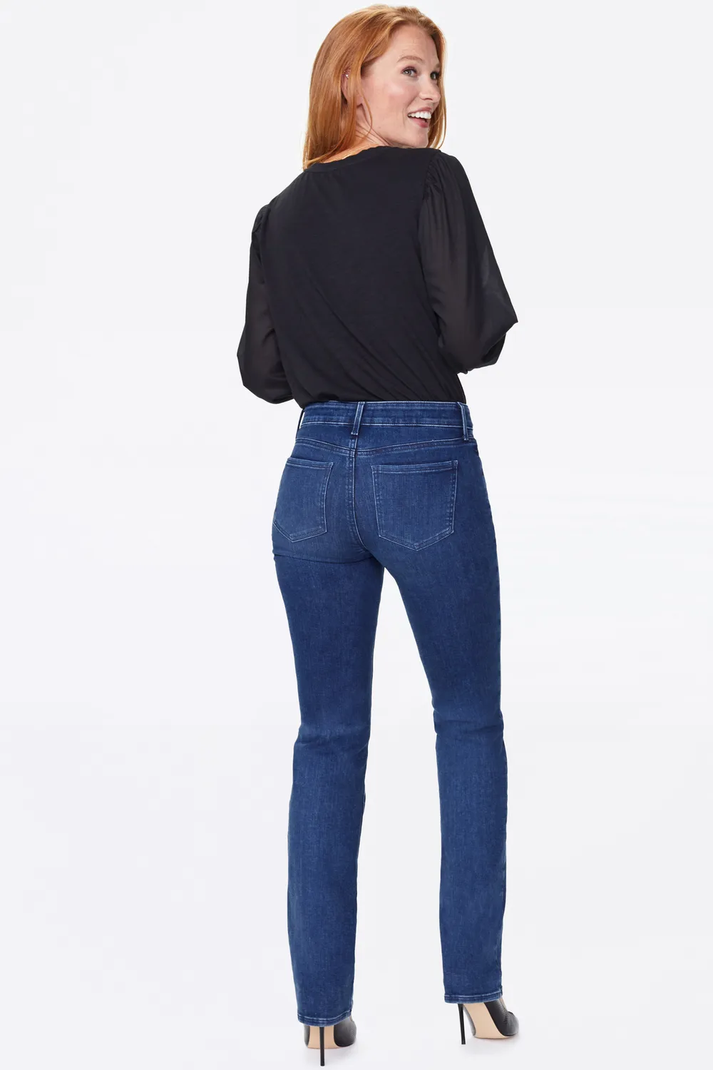 NYDJ Marilyn Straight Jeans Habana gerade blau