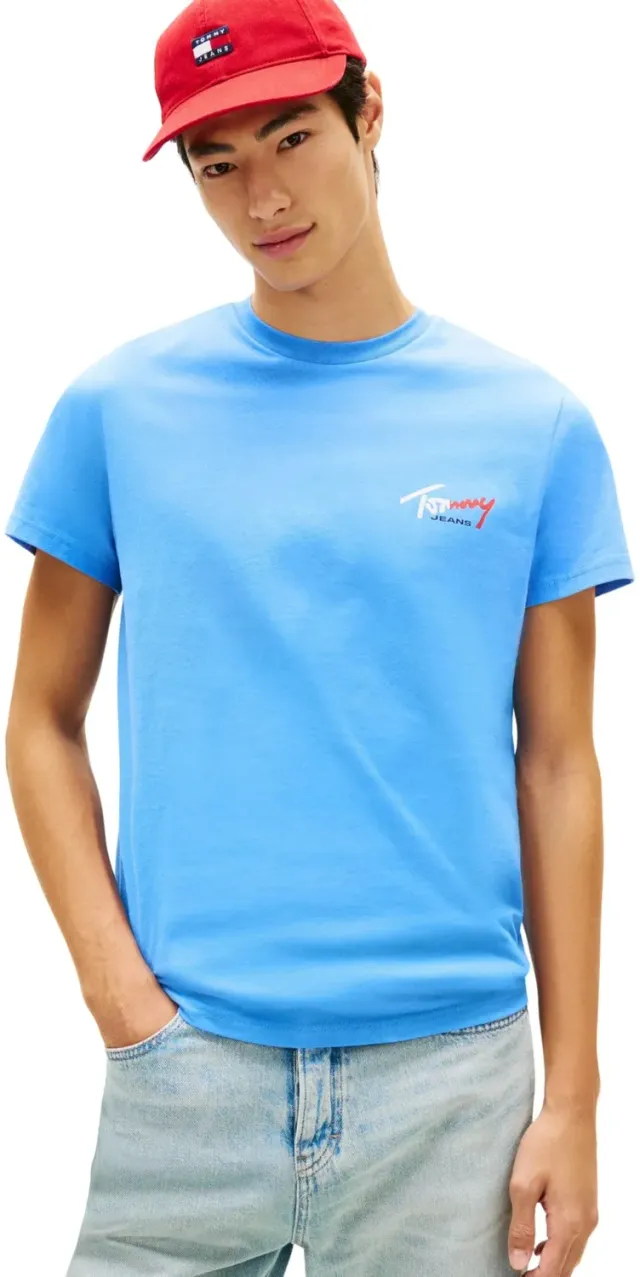Tommy Jeans TJM Slim Chest DM0DM22538 T-Shirt Ecru