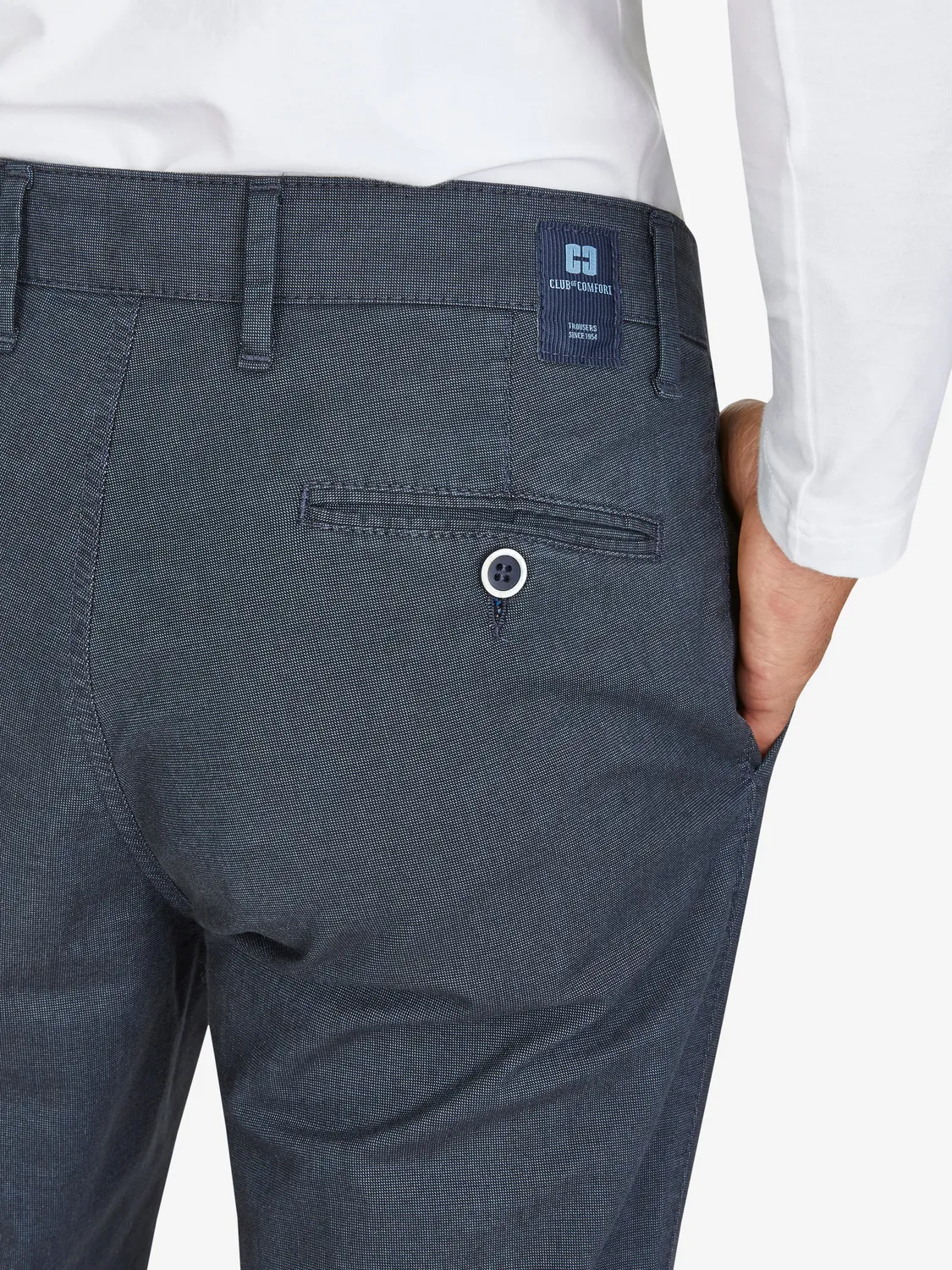 Club of Comfort Garvey 6910 Hose dunkelblau Wool-Look