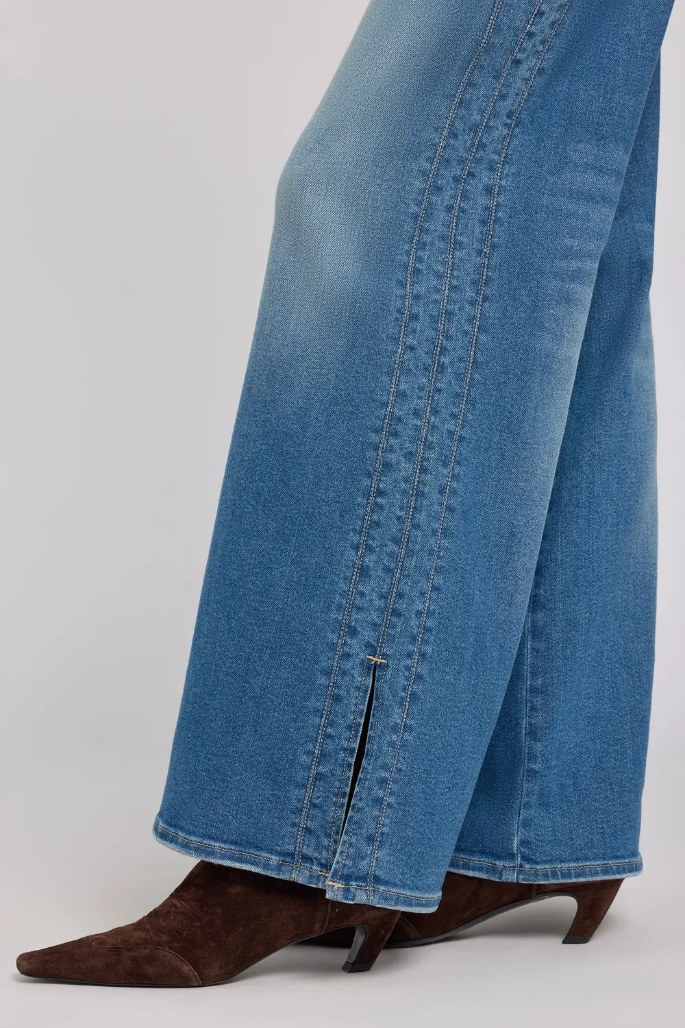 NYDJ Mia Palazzo Jeans Phlox Wide Leg hellblau