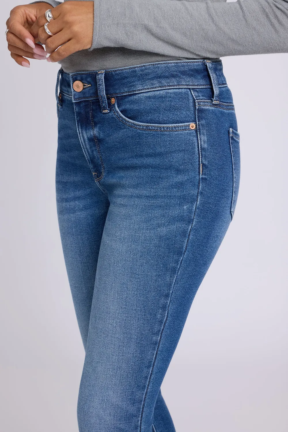 NYDJ Ami Skinny Jeans Anthurium blaue Skinny