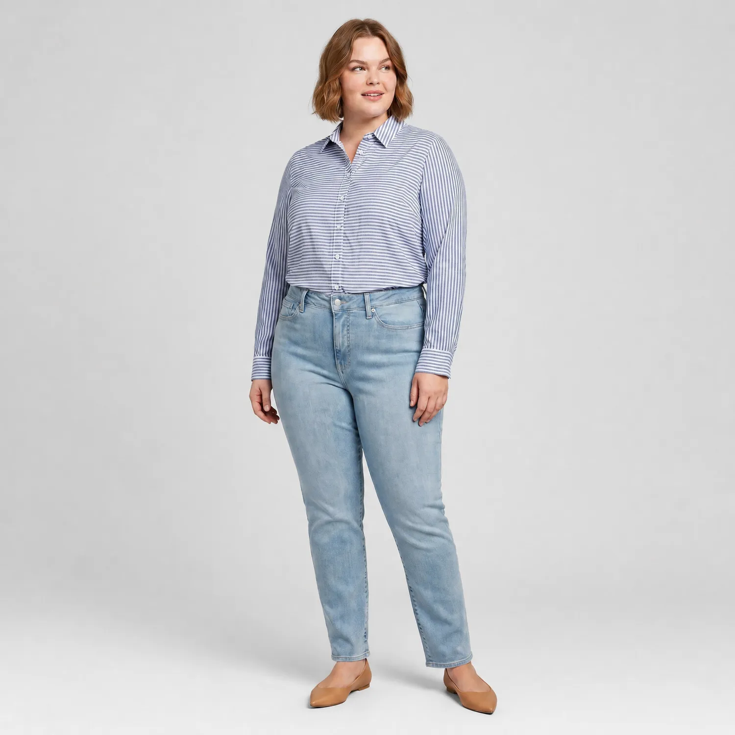 NYDJ Marilyn Straight Haley Jeans Plus Size gerades Bein