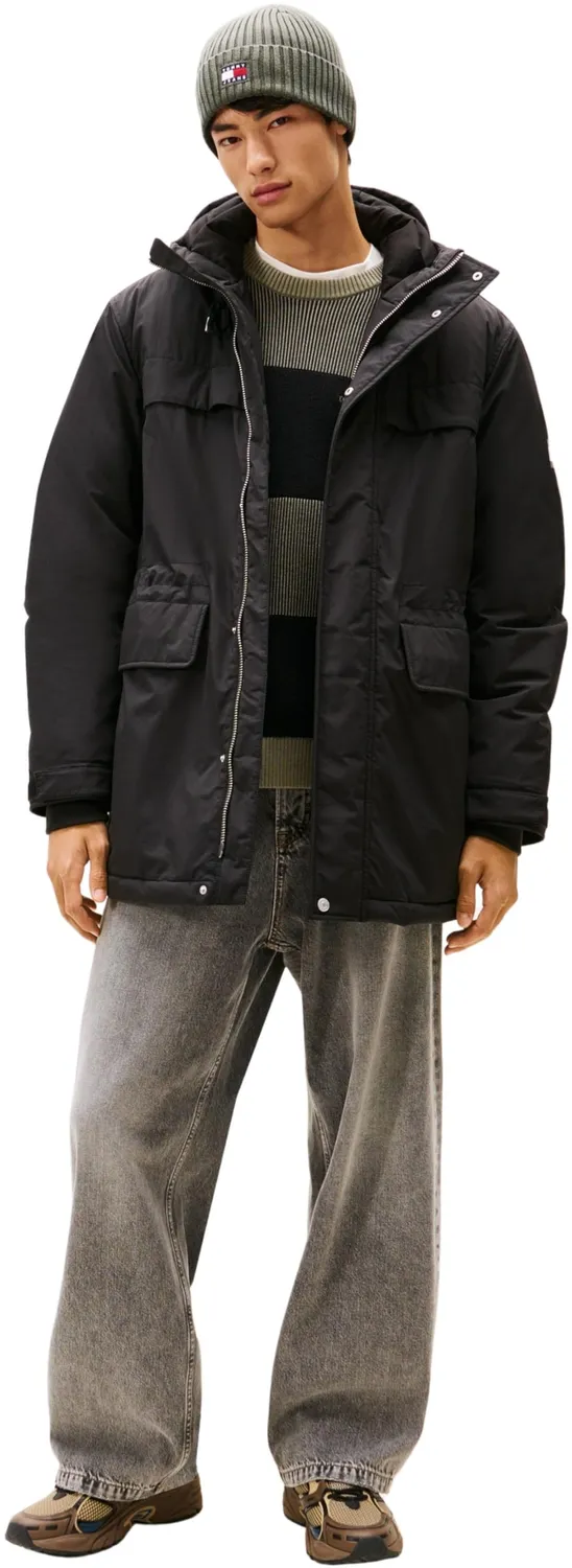 Tommy Jeans City Ready Parka Herren Kapuze Wasserdicht Winter