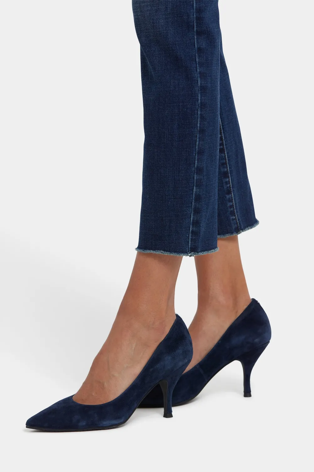 NYDJ Sheri Slim Ankle Jeans Louvre Sapphire Fransen