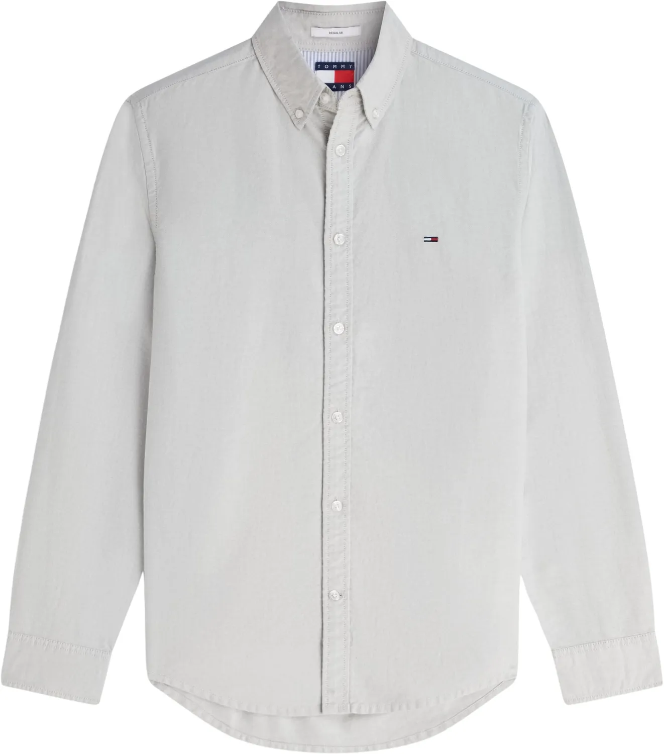 Tommy Jeans Oxford Hemd Langarm Regular Fit XXL Grün Baumwolle
