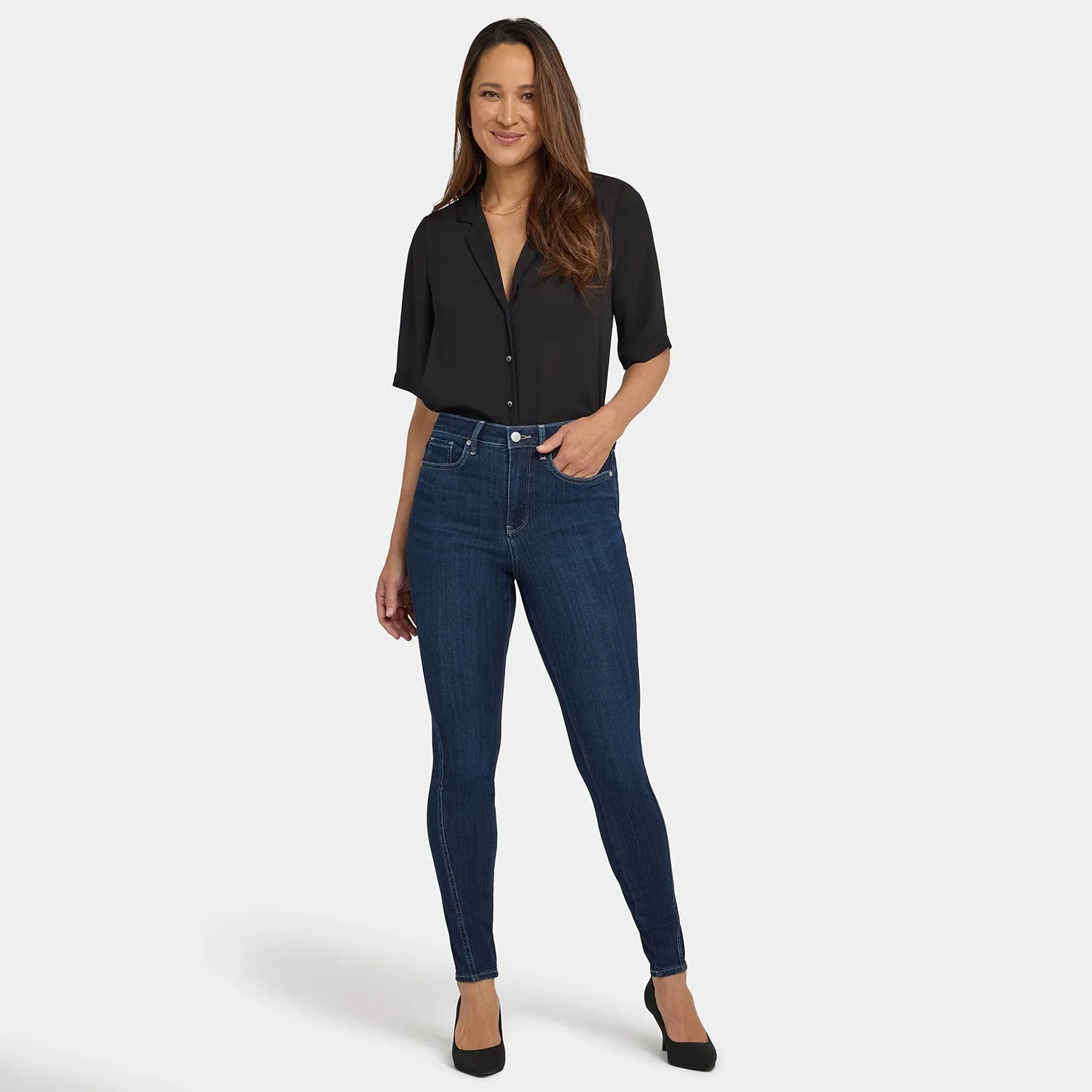NYDJ Ami Skinny Jeans Midnight Breeze Blau